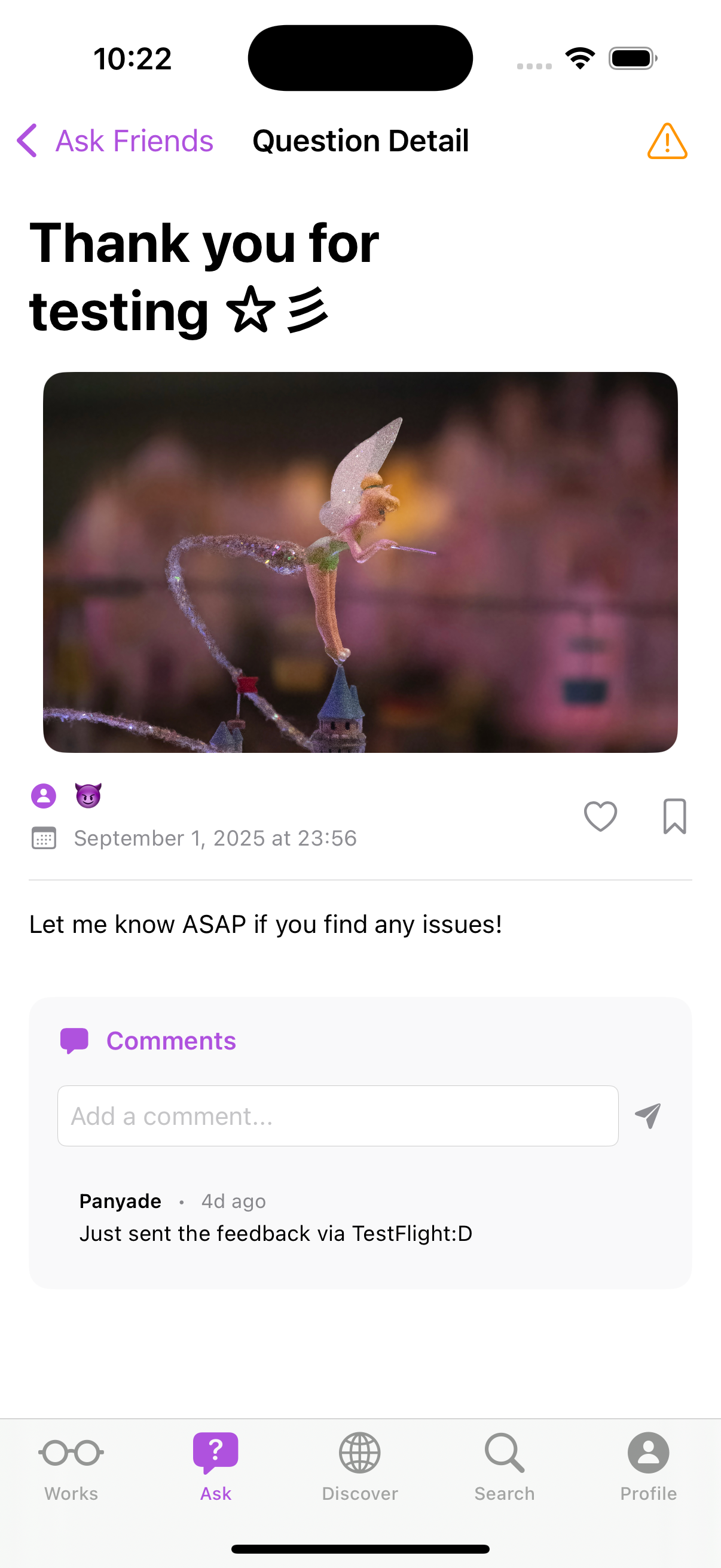 Question Detail View